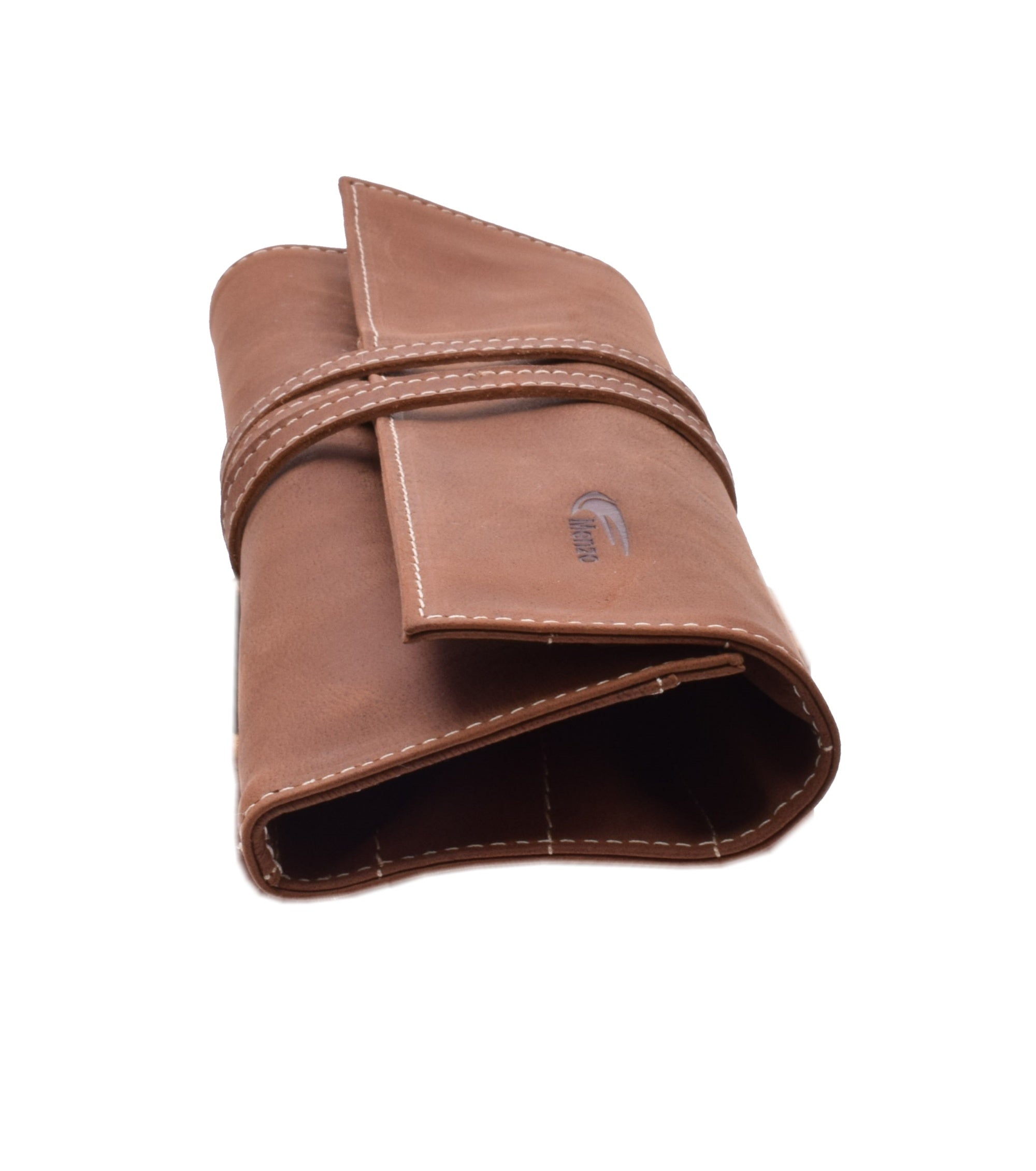 Menzo MB28 Stifte/Pinseletui Büffelleder/deltabraun