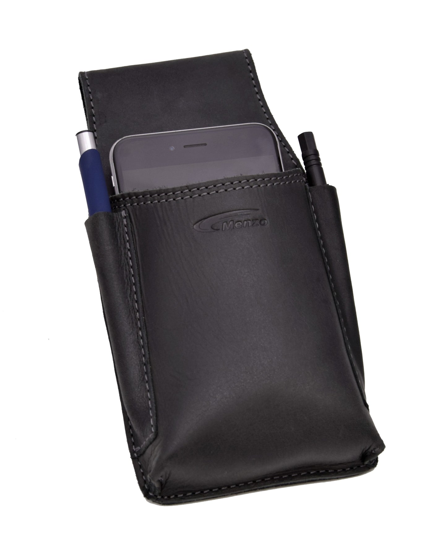 Ordermantasche Büffelleder/schwarz
