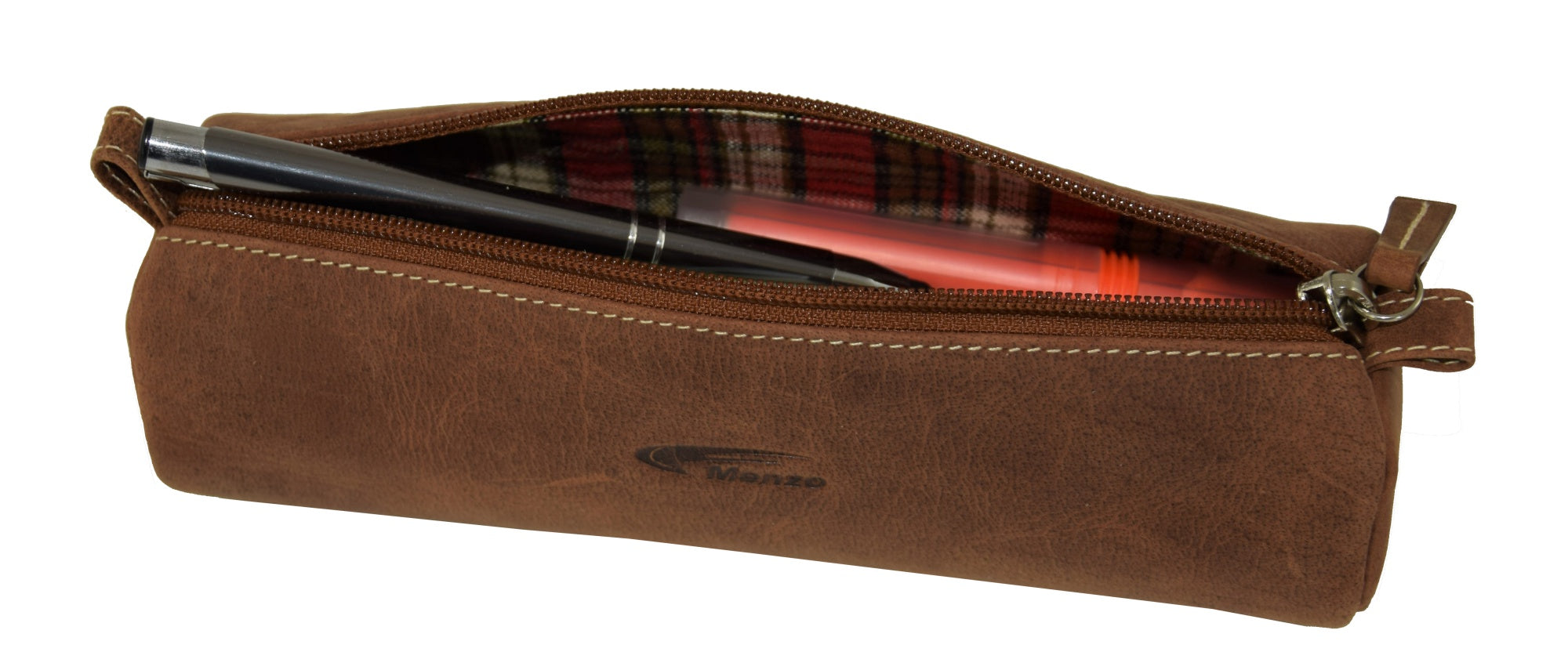 Menzo MB32 Federmäppchen Büffelleder/deltabraun