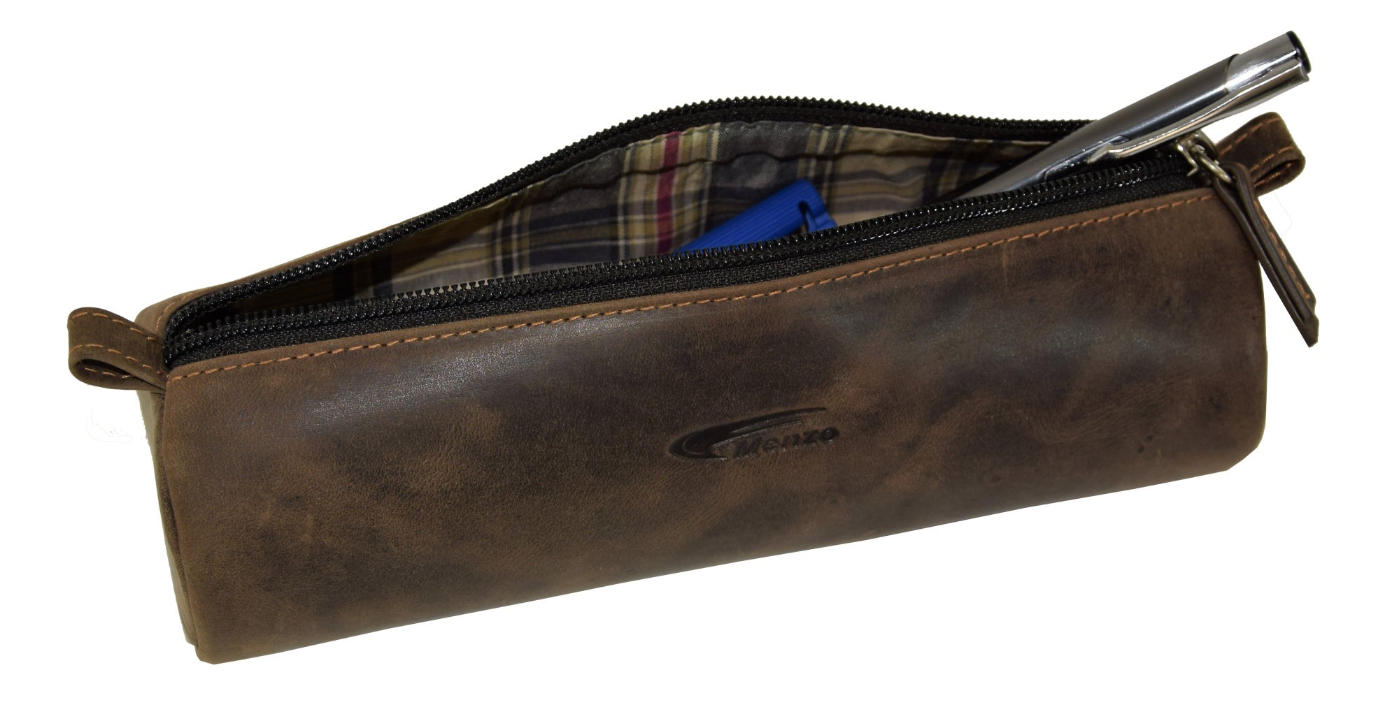 Menzo MB32 Federmäppchen Büffelleder/marone