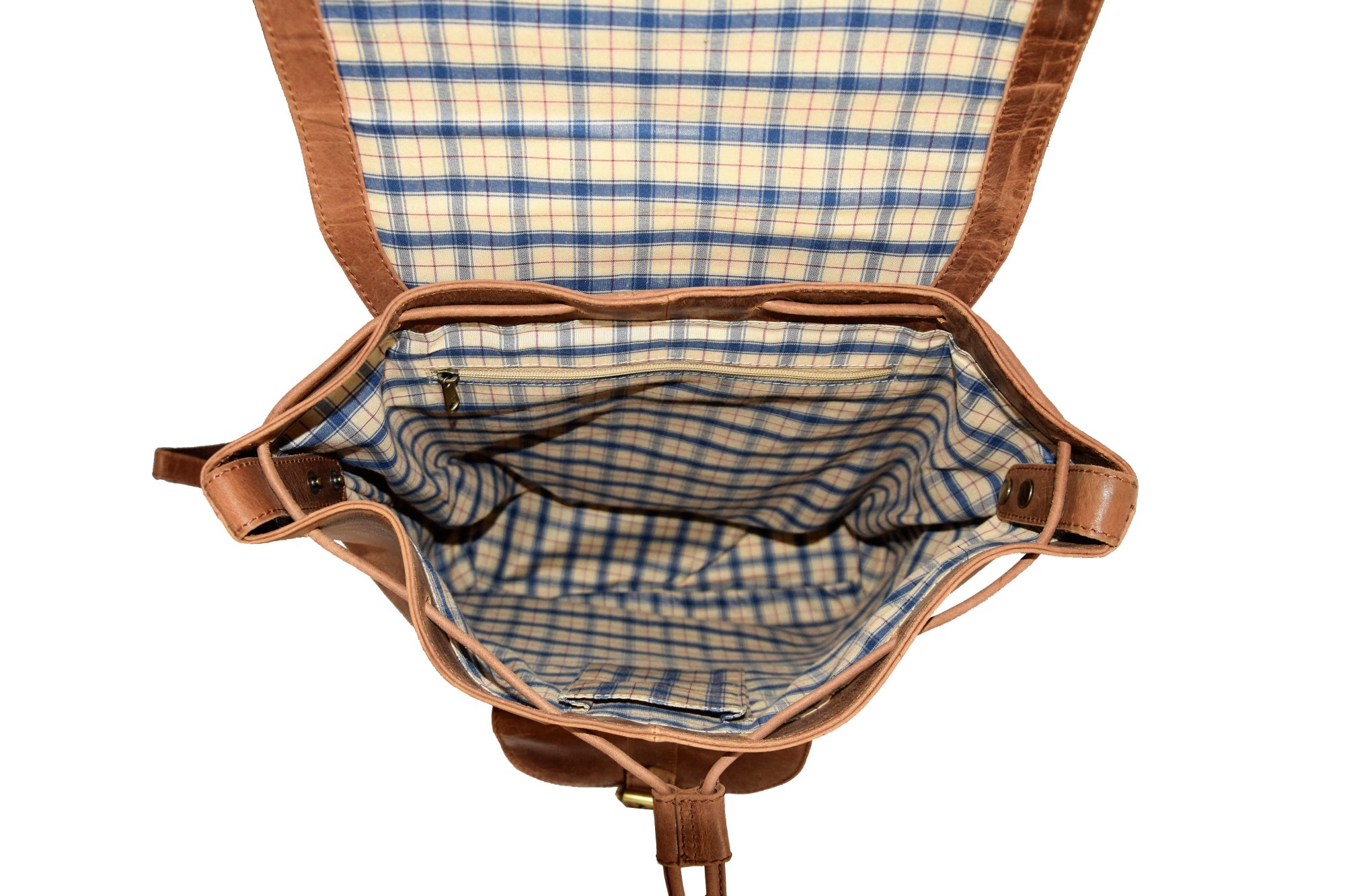 Menzo MB36 - 14 Zoll Rucksack Büffelleder/deltabraun