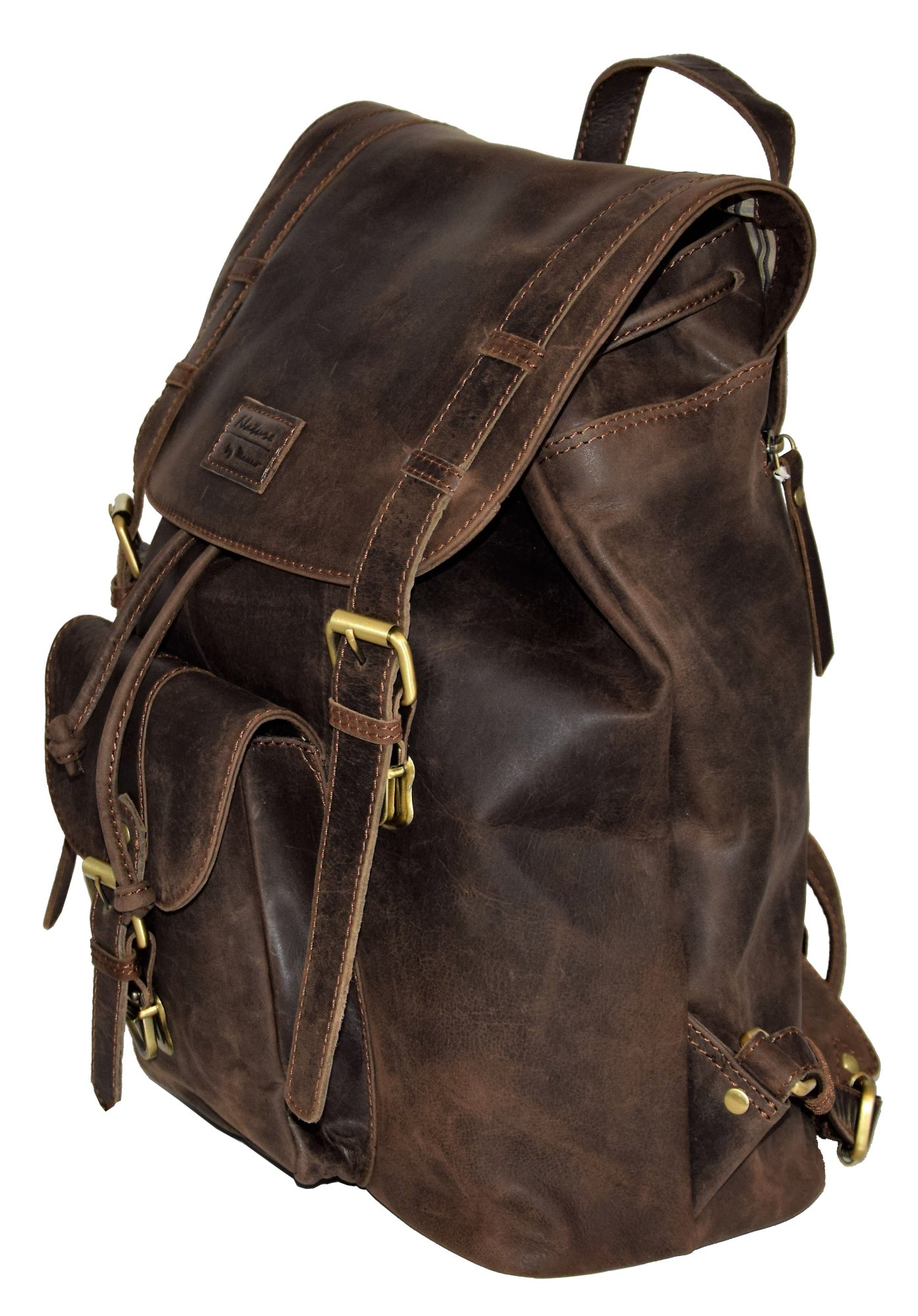 Menzo MB36 - 14 Zoll Rucksack Büffelleder/marone