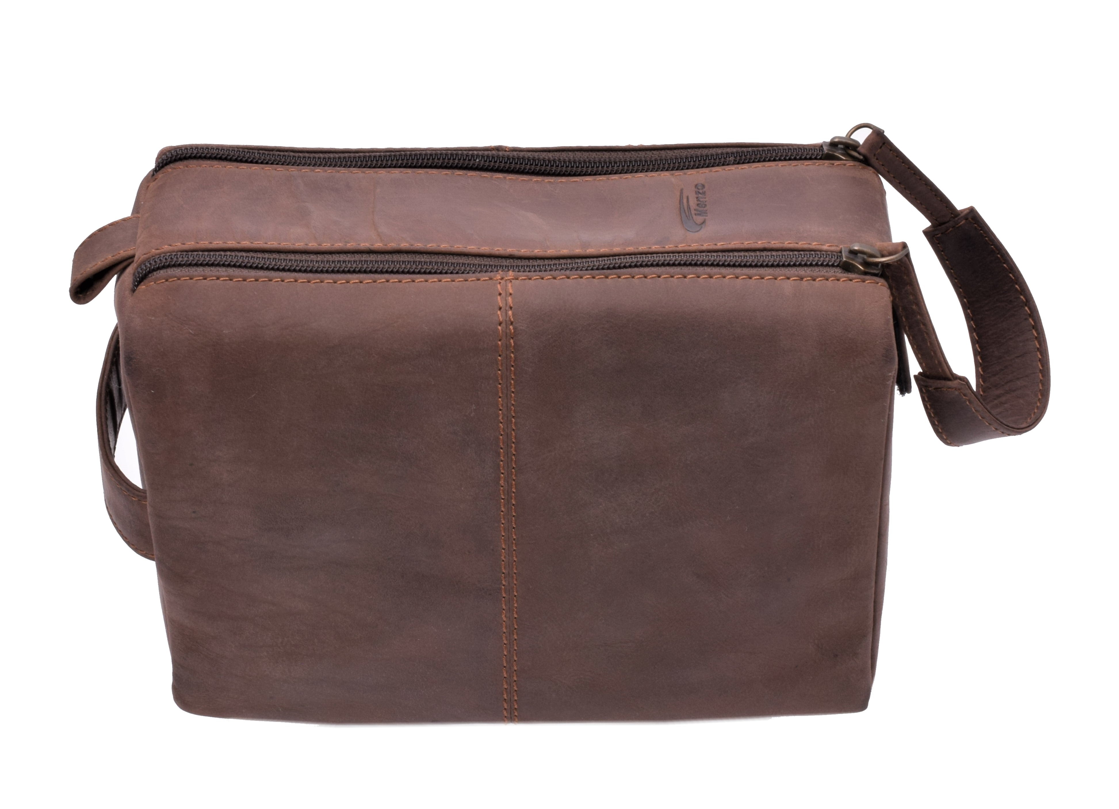 Menzo MB50 Kulturbeutel Büffelleder/marone