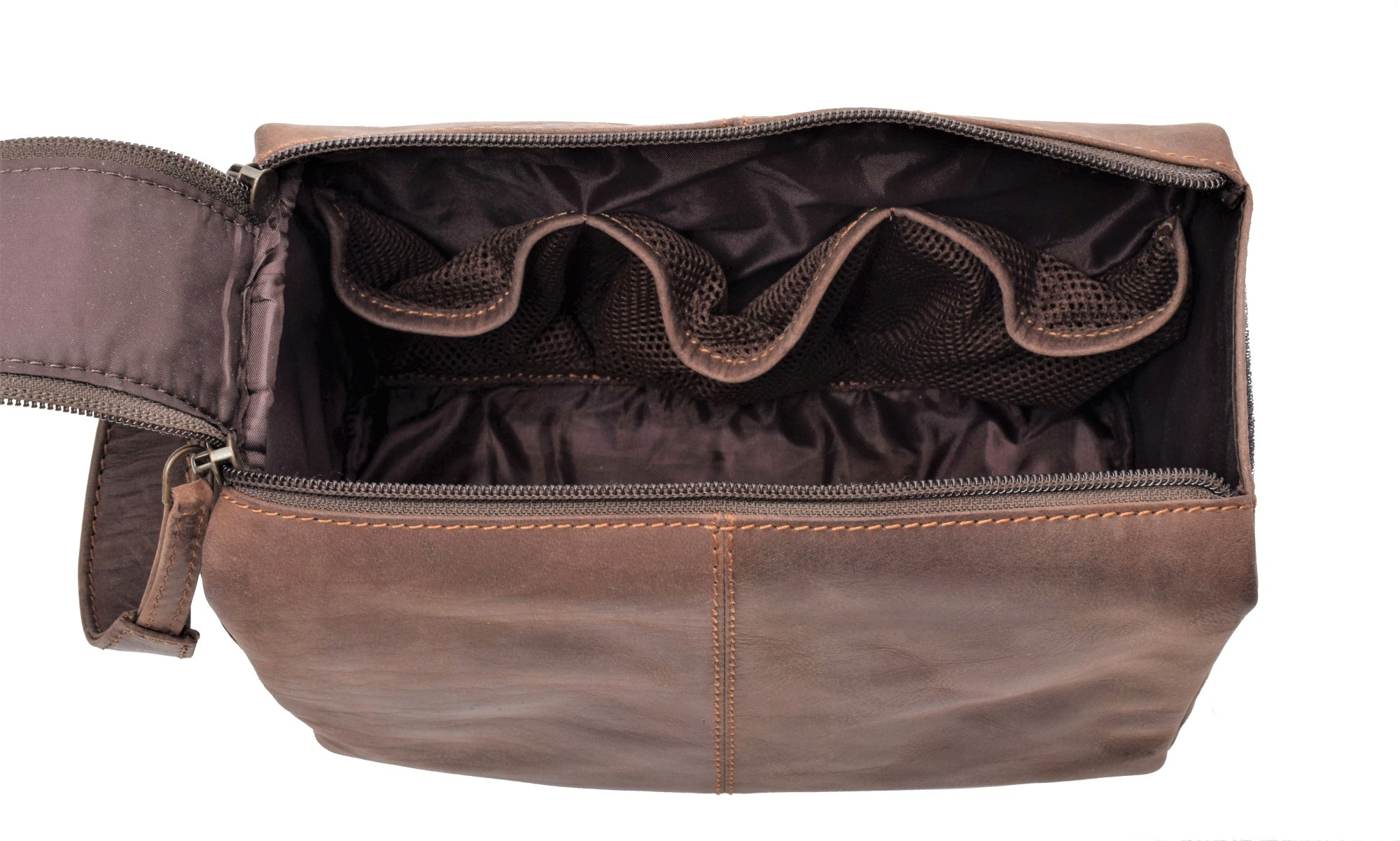 Menzo MB50 Kulturbeutel Büffelleder/marone