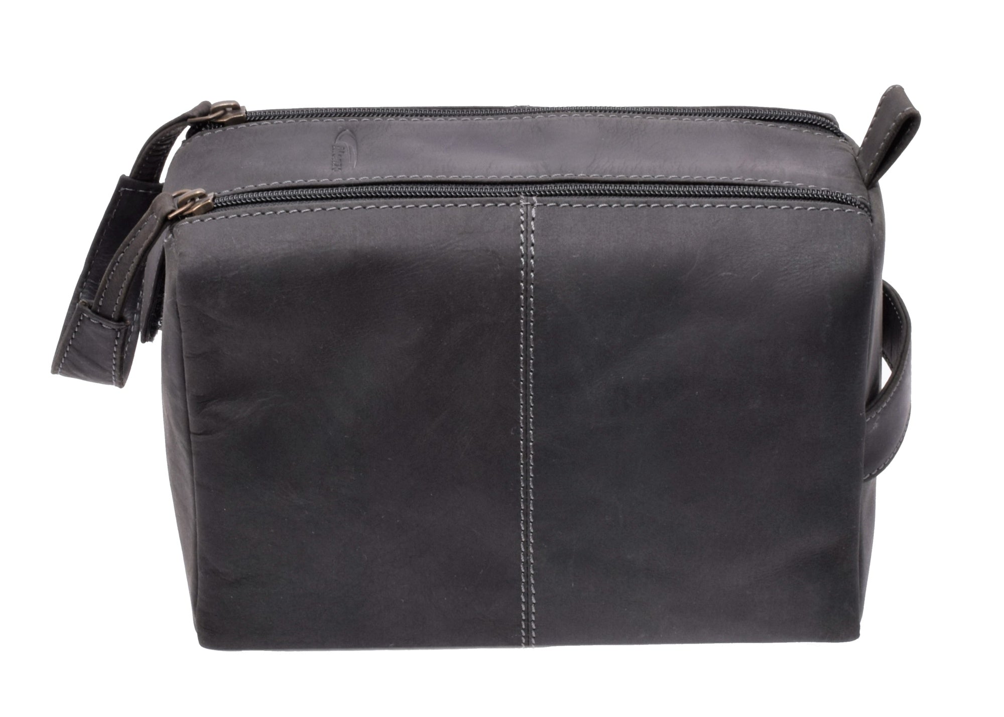 Menzo MB50 Kulturbeutel Büffelleder/schwarz