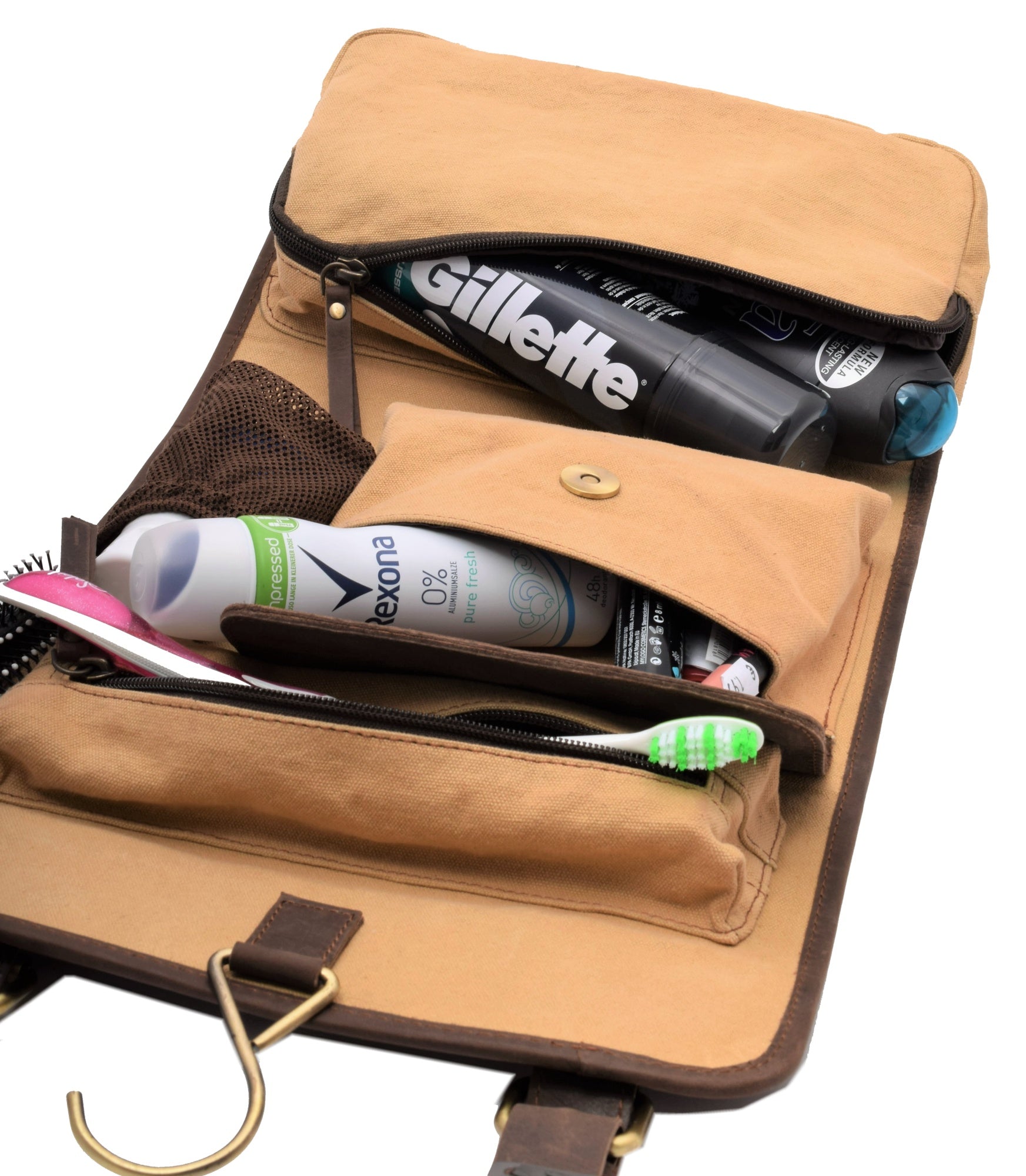 Menzo MB52 Kulturtasche Büffelleder/marone