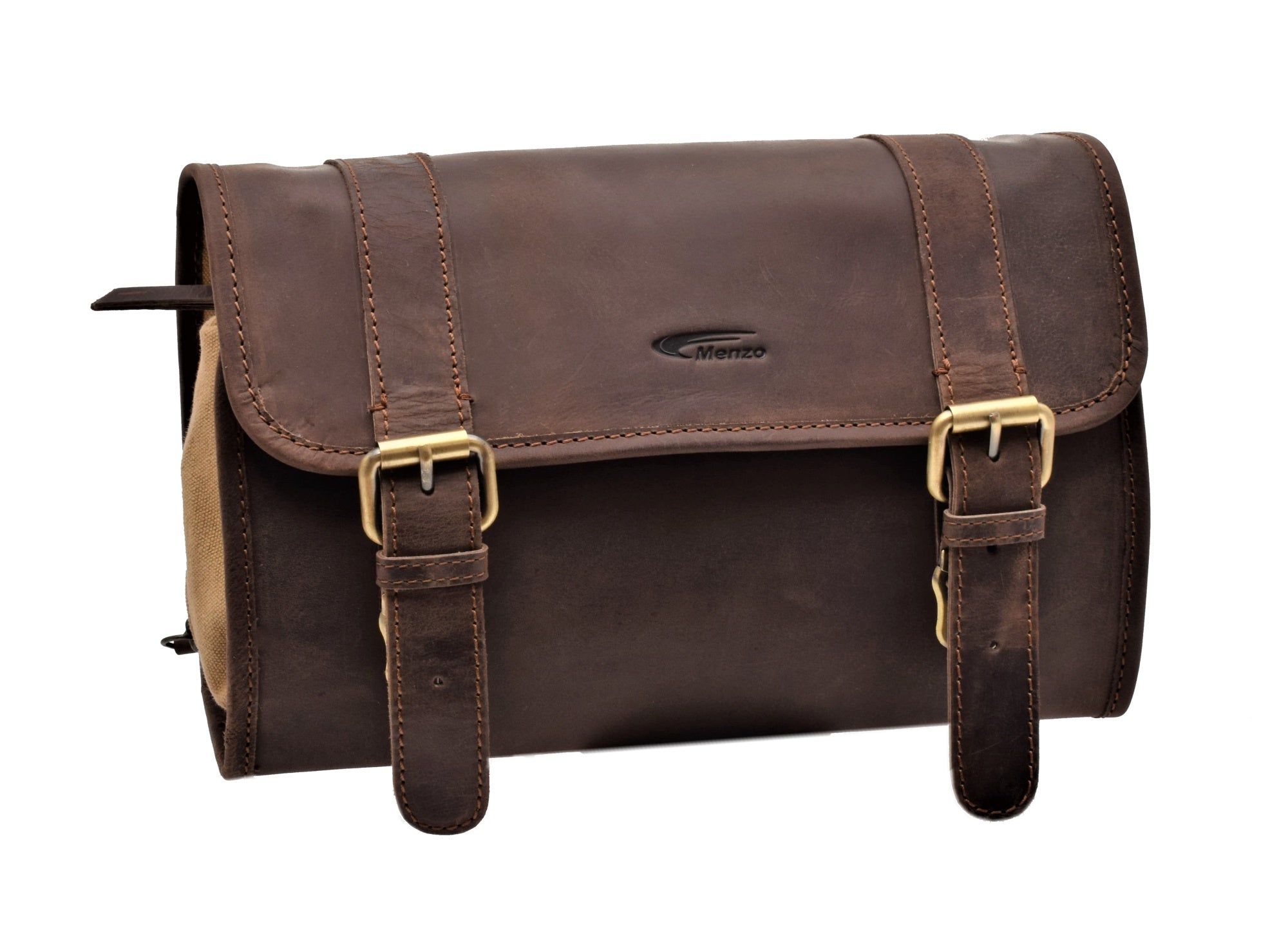 Menzo MB52 Kulturtasche Büffelleder/marone