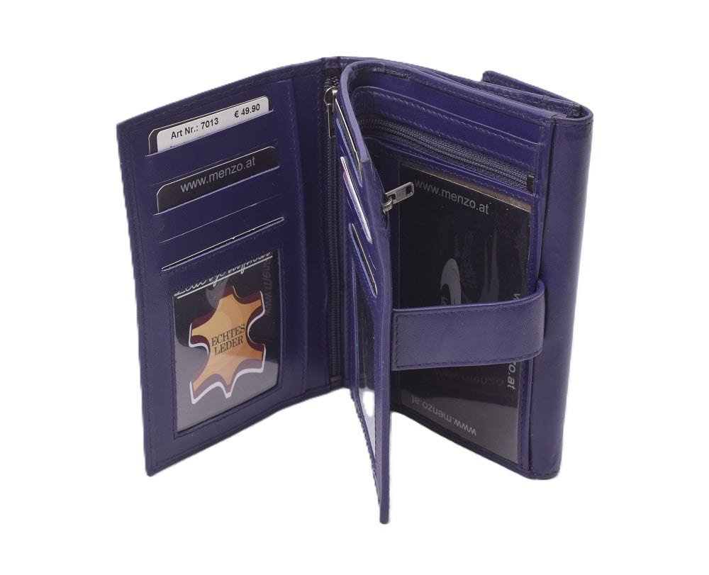 Menzo 7013 Damenbörse saison2 viola / Nappaleder