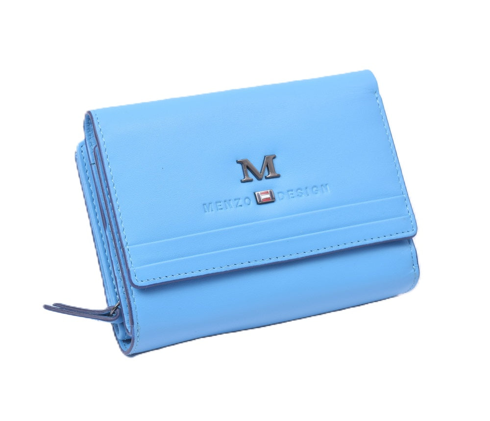 Menzo 7019 Damenbörse saison1 horizon-blue/ Nappaleder