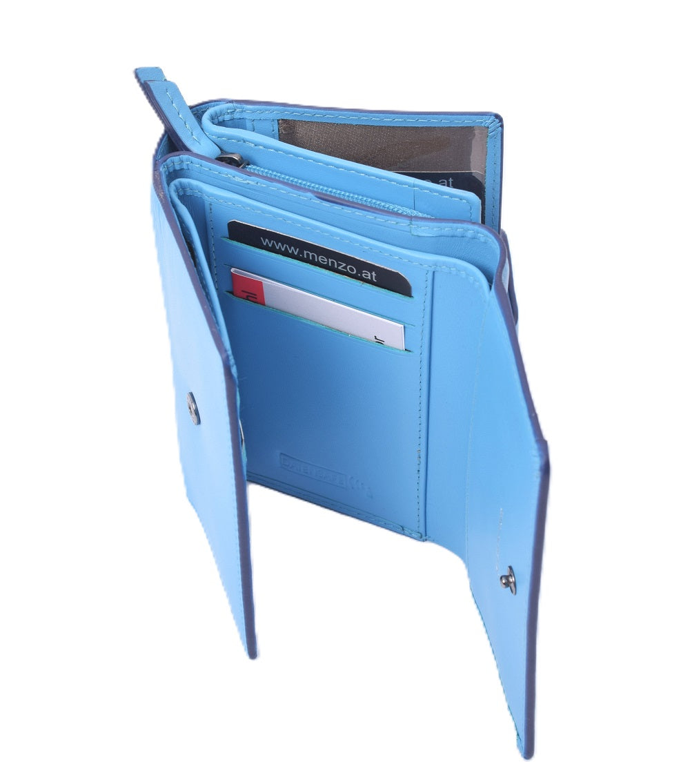 Menzo 7019 Damenbörse saison1 horizon-blue/ Nappaleder