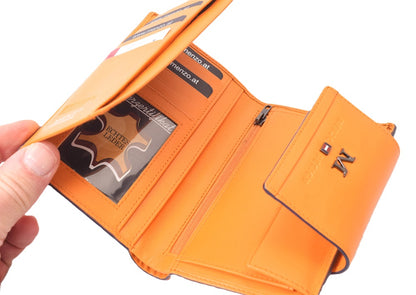 Menzo 7033 Damenbörse saison3 sunorange / Nappaleder