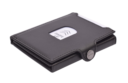 X-POC 7049 Kreditkarten Slim-Wallet mit Münzfach Nappaleder/schwarz