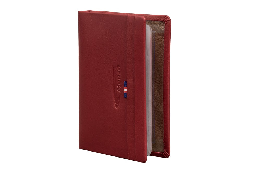 Menzo 7021 Kreditkartenetui rot / Nappaleder