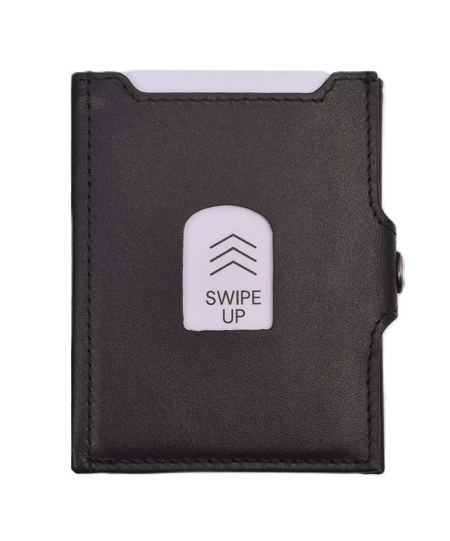 X-POC 7049 Kreditkarten Slim-Wallet mit Münzfach Nappaleder/schwarz