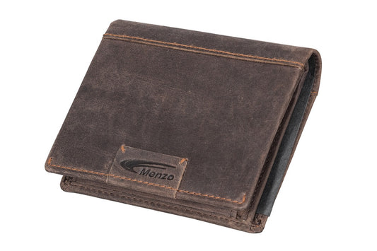 Menzo 8001 Herrenbörse darkbraun / Büffelleder