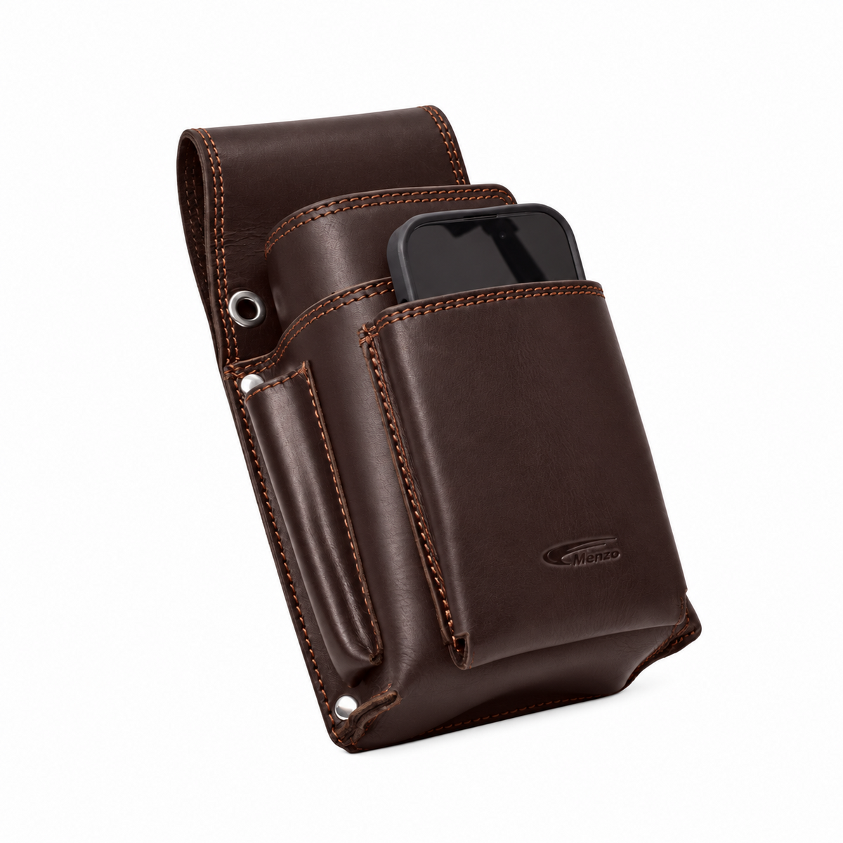 Profikellnerset - Kellnerbörse & Kellnertasche mit Ordermanfach | Büffelleder | darkbrown | Neu