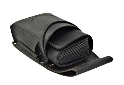 Kellnerbörsenset - 3-teilig - schwarz-geweih (Kellnerbörsenset + Getränkehalter + Gürtel)