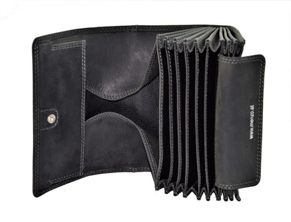 Kellnerbörsenset - 3-teilig - schwarz-geweih (Kellnerbörsenset + Getränkehalter + Gürtel)
