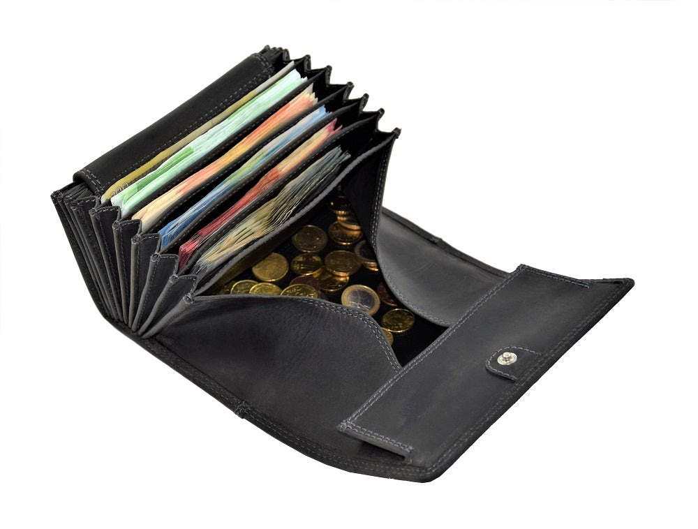 Menzo-Kellnerbörsenset - 3-teilig - schwarz-geweih (Kellnerbörsenset + Getränkehalter + Gürtel)