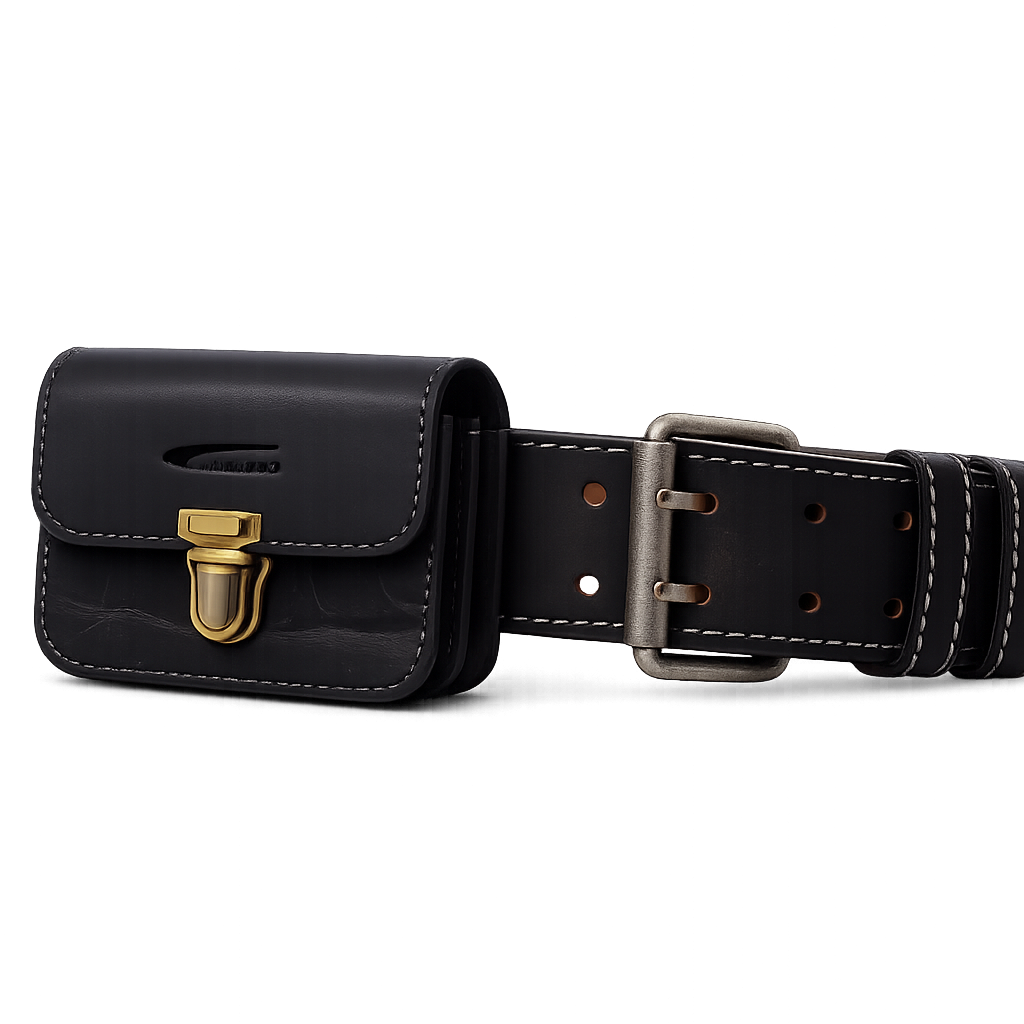 Menzo 998 Gürteltasche Büffelleder/schwarz