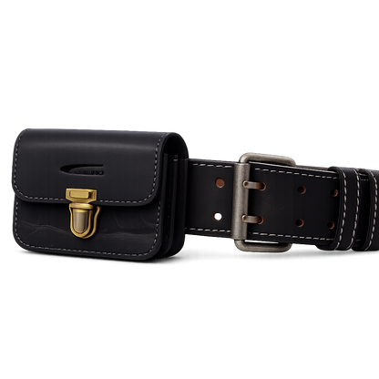 Menzo 998 Gürteltasche Büffelleder/schwarz