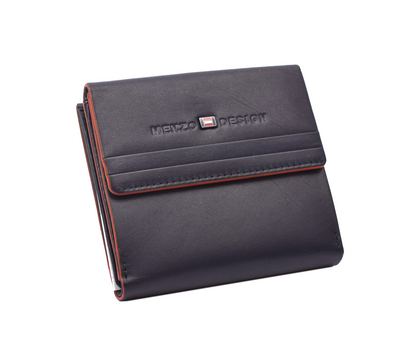 Menzo 7002 Kleinbörse saison1 navy-orange/ Nappaleder
