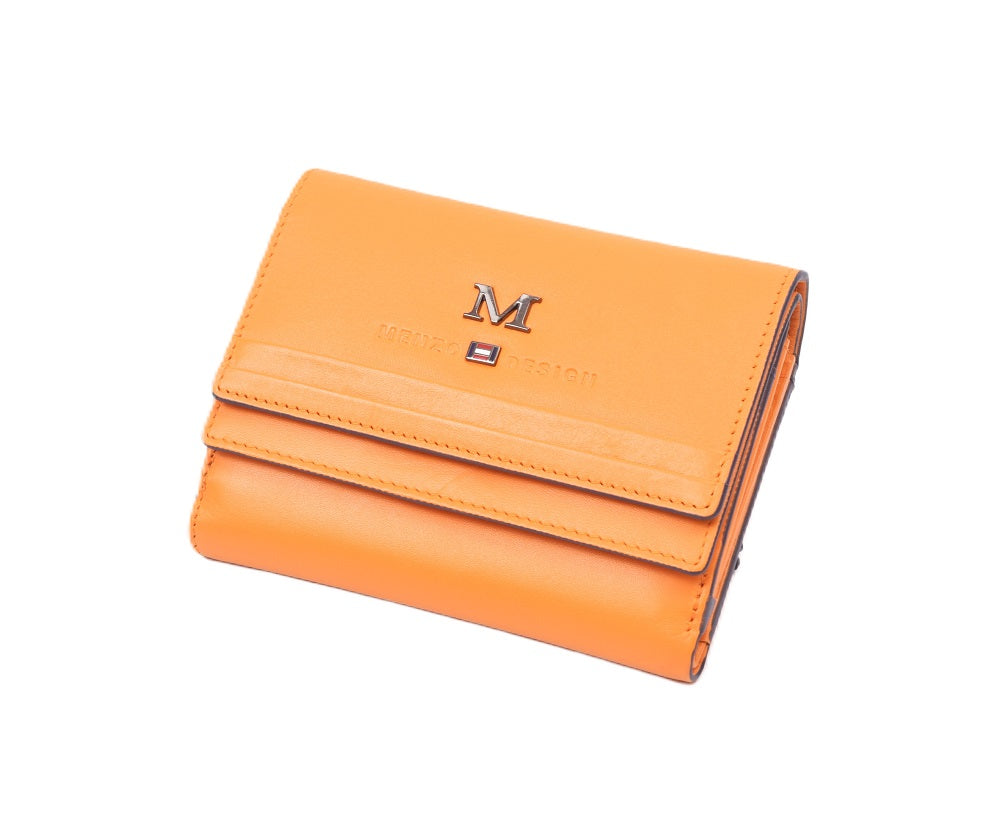 Menzo 7014 Damenbörse saison3 sunorange / Nappaleder