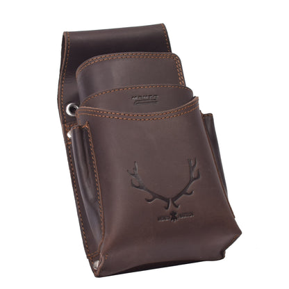 Profikellnerset 12 Monate Garantie Büffelleder Doppelnaht/Hirsch marone