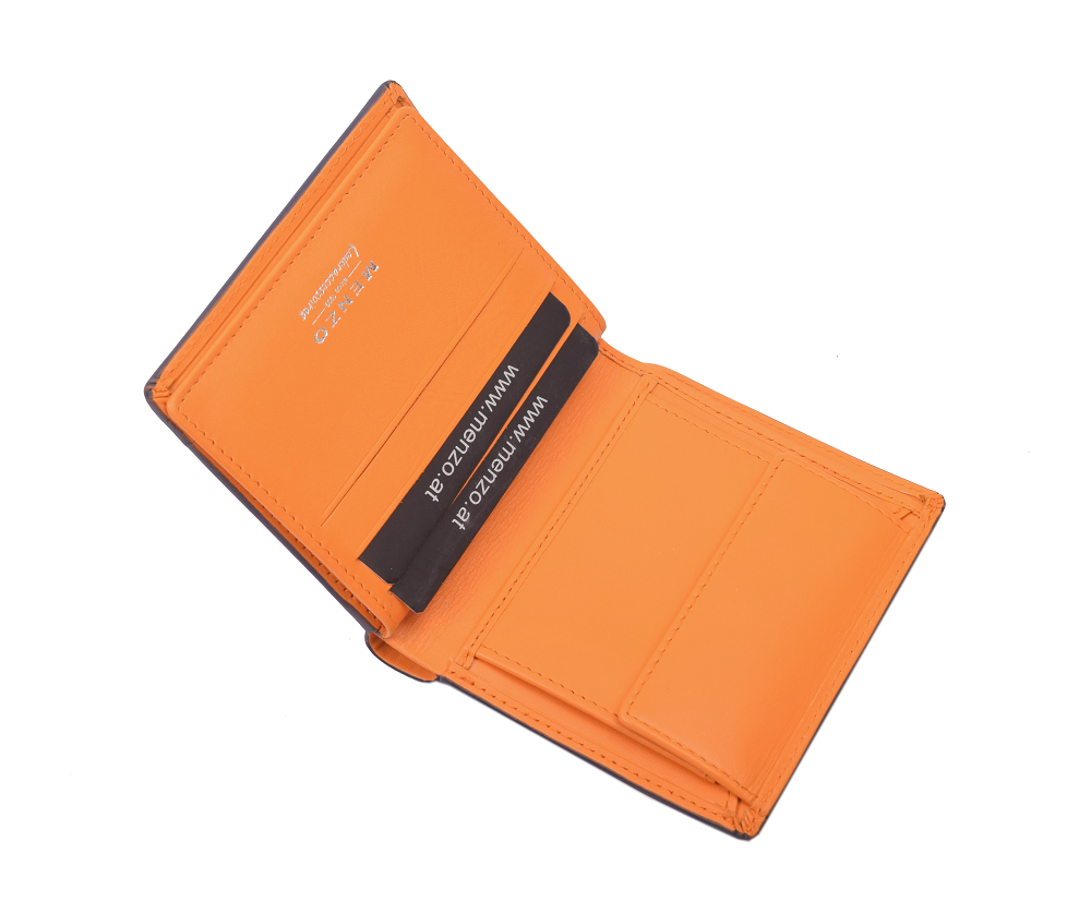 Menzo 7008 Kleinbörse saison3 sunorange / Nappaleder