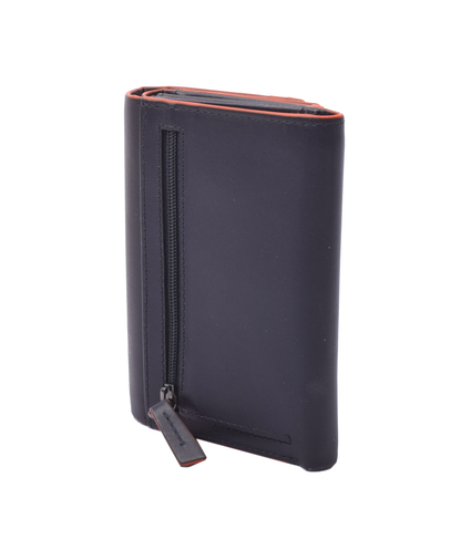Menzo 7014 Damenbörse saison3 navy-orange / Nappaleder