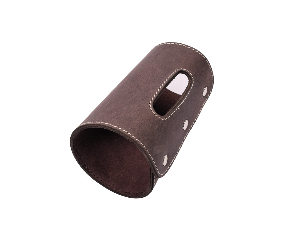 Getränkehalter Büffelleder/marone
