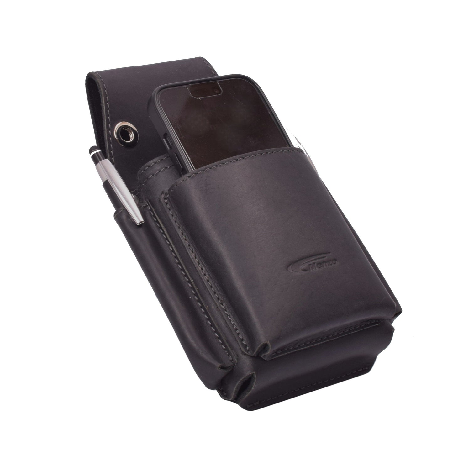 Menzo 994 Computertasche 2-fach Büffelleder/schwarz