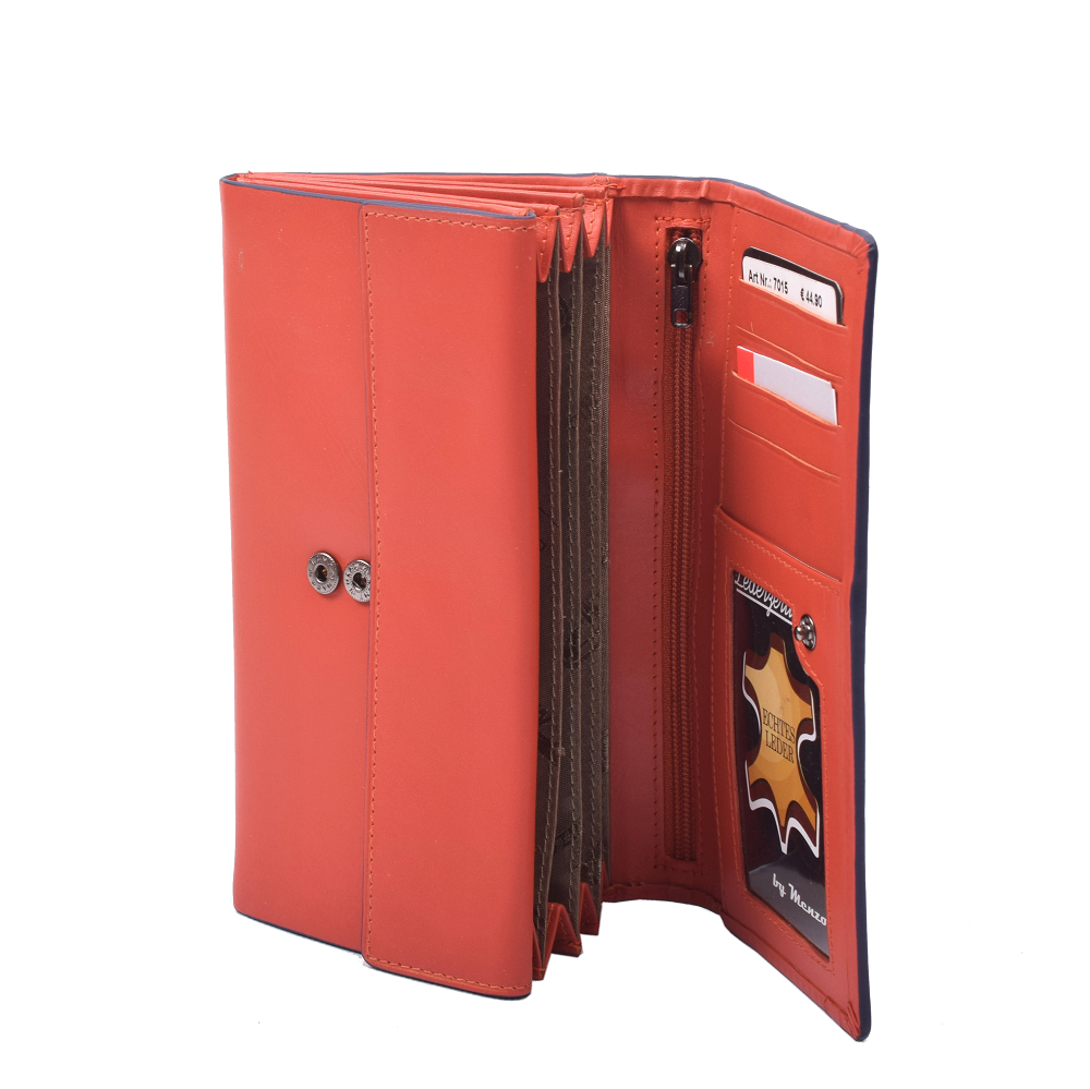 Menzo 7015 Damenbörse saison3 orange / Nappaleder