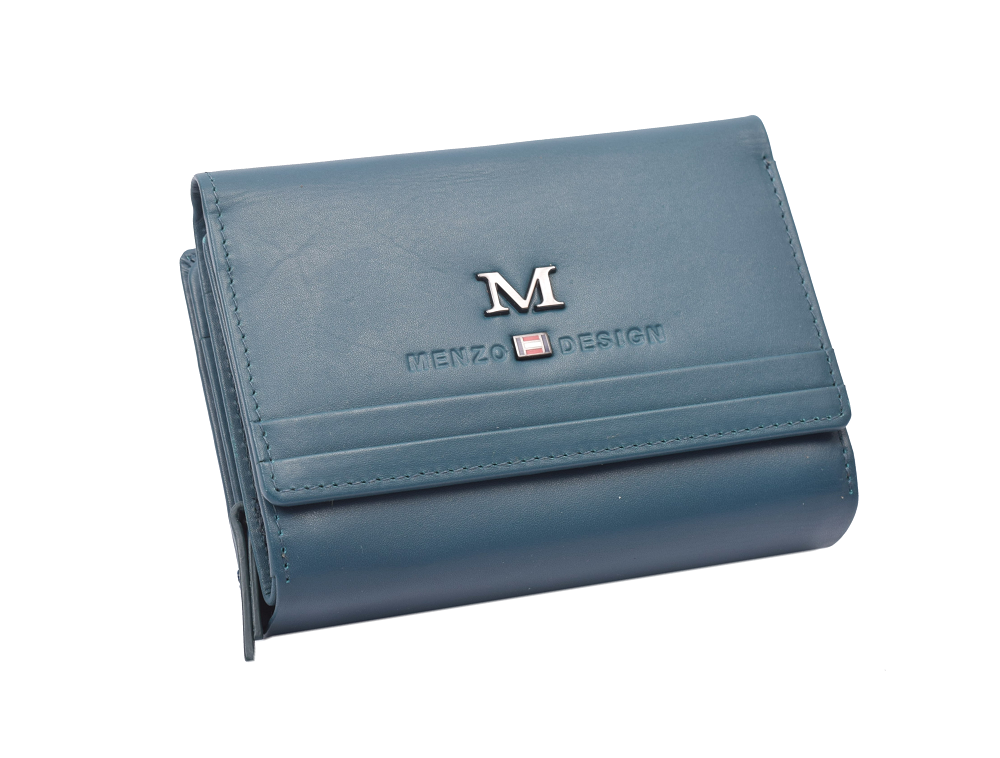 Menzo 7019 Damenbörse saison1 petrol/ Nappaleder