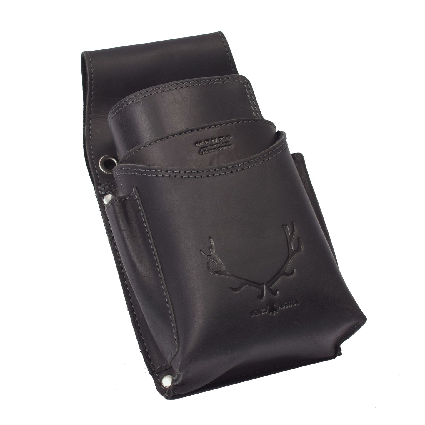 Profikellnerset 12 Monate Garantie Büffelleder Doppelnaht/Hirsch schwarz