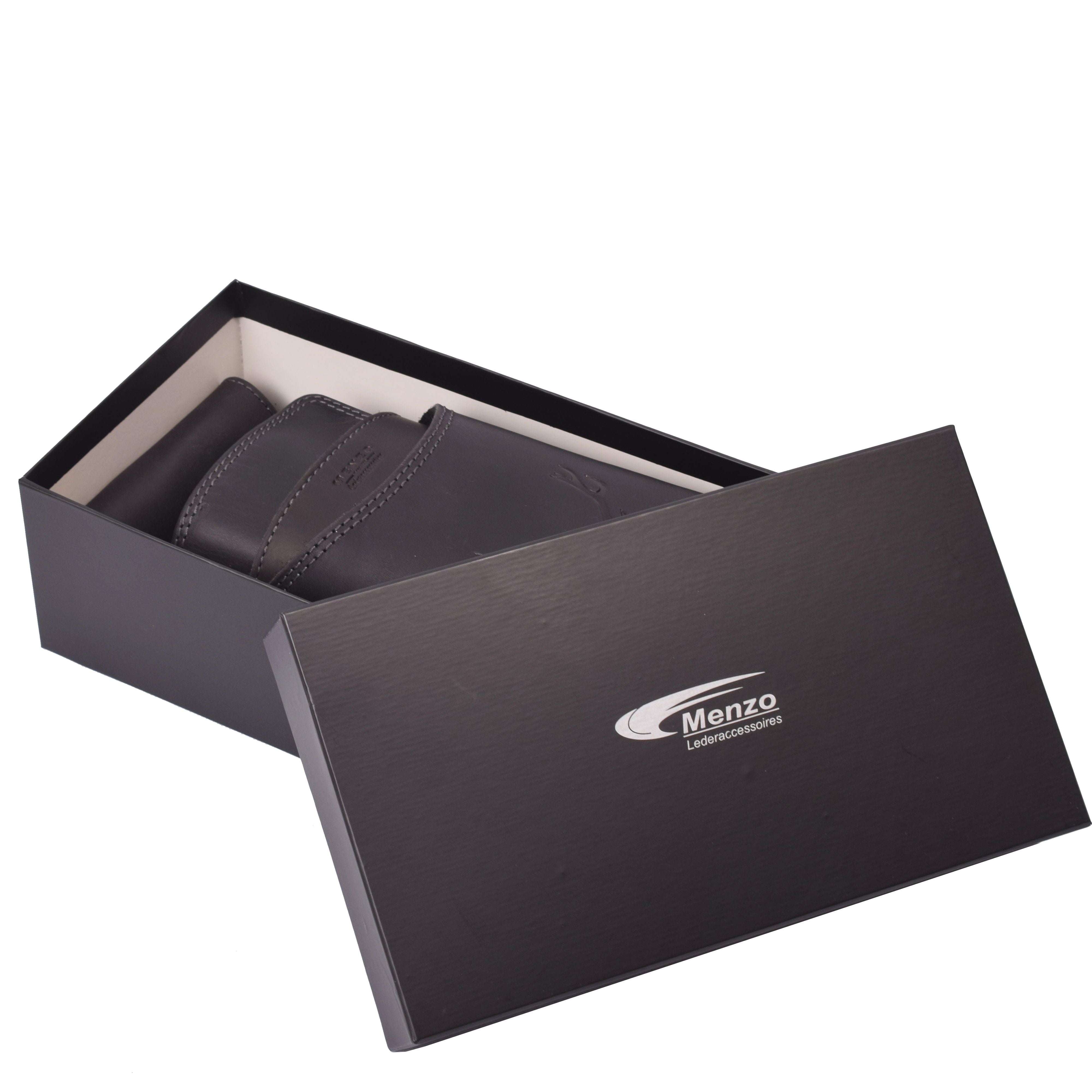 Menzo 937 Profikellnerset Büffelleder Doppelnaht/Hirsch schwarz
