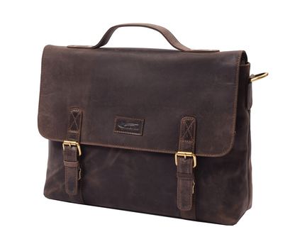 Menzo MB120 - 15,6 Zoll Laptoptasche Büffelleder/marone