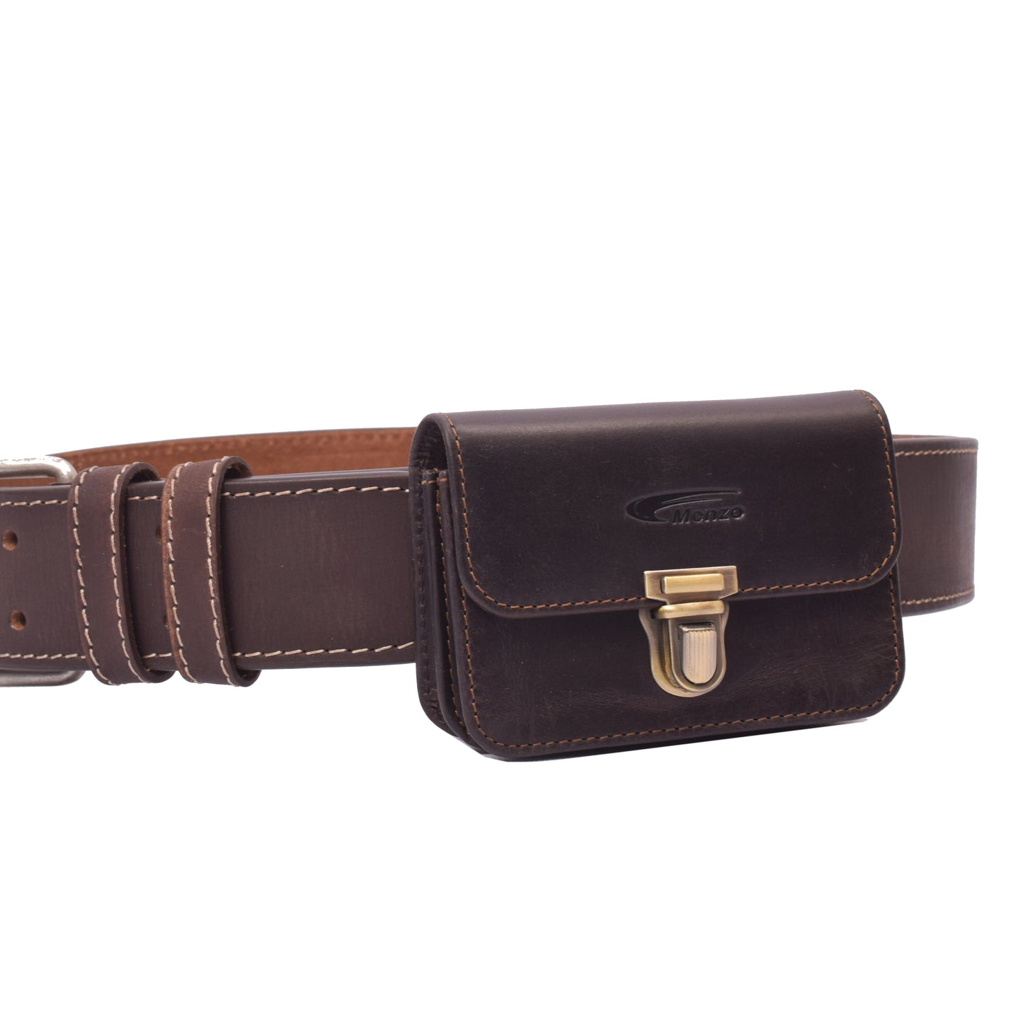 Menzo 998 Gürteltasche Büffelleder/marone