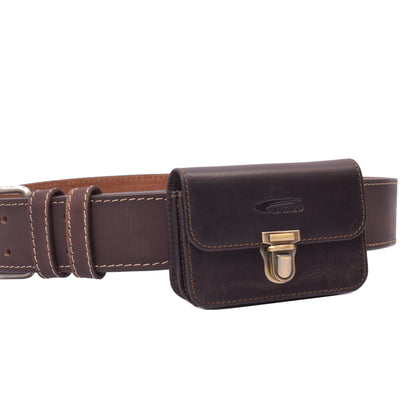 Menzo 998 Gürteltasche Büffelleder/marone