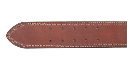 Profikellnergürtel (Breite 6cm) Büffelleder / deltabraun