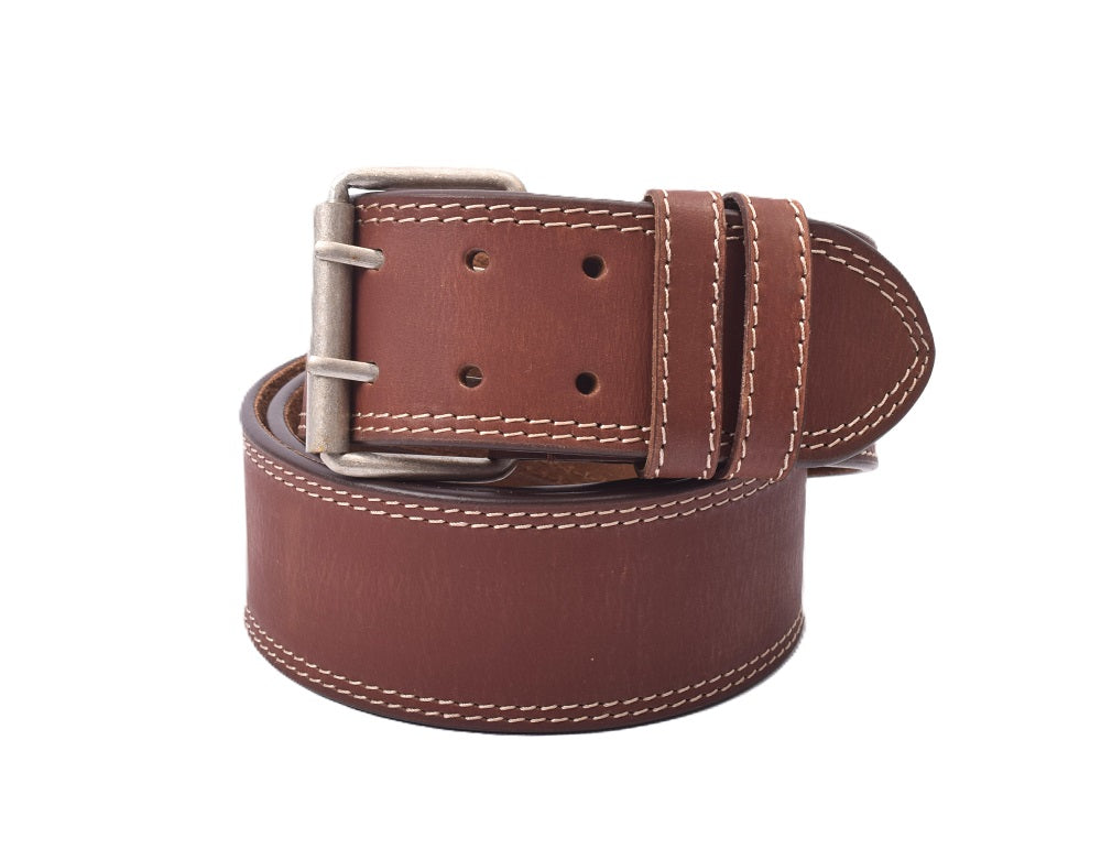 Profikellnergürtel (Breite 6cm) Büffelleder / deltabraun