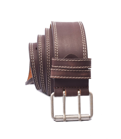 Profikellnergürtel (Breite 6cm) Büffelleder / marone