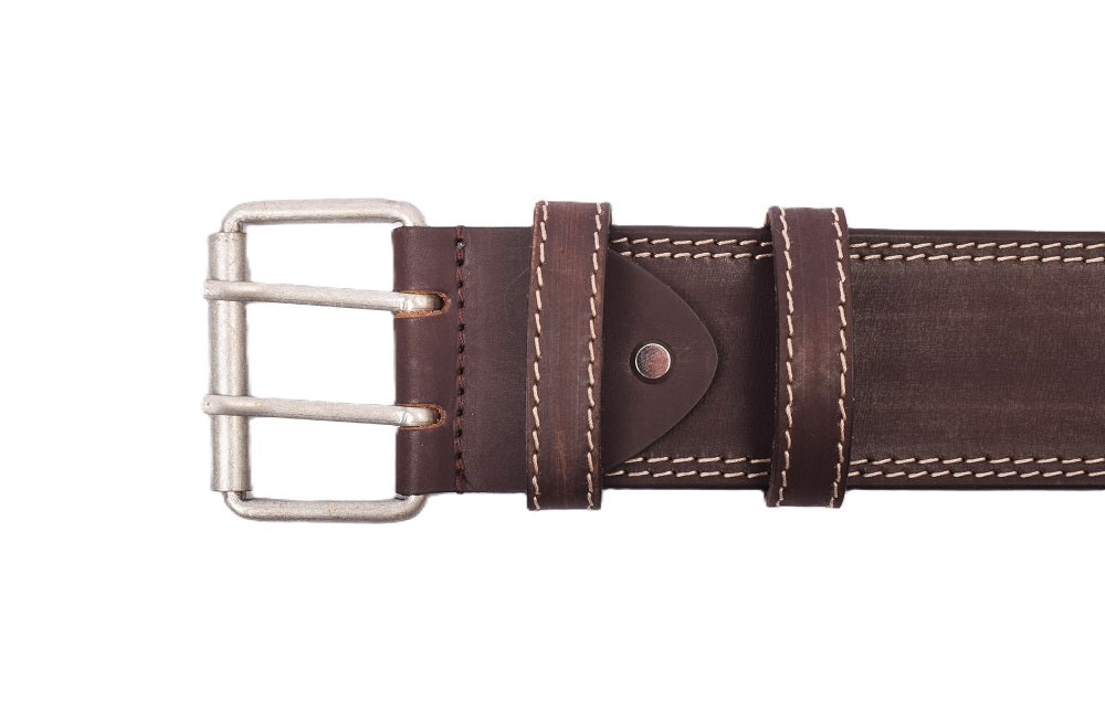Profikellnergürtel (Breite 6cm) Büffelleder / marone