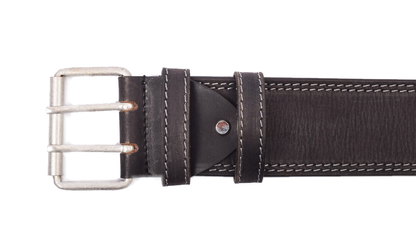 Profikellnergürtel (Breite 6cm) Büffelleder / schwarz