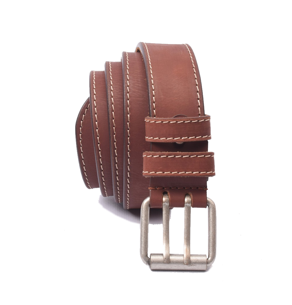 Profikellnergürtel (Breite 4cm) Büffelleder / deltabraun