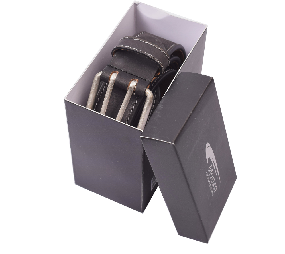 Profikellnergürtel (Breite 4cm) Büffelleder / schwarz