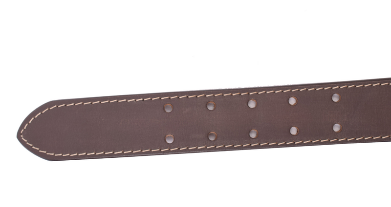Menzo 3040 Profikellnergürtel (Breite 4cm) Büffelleder / marone
