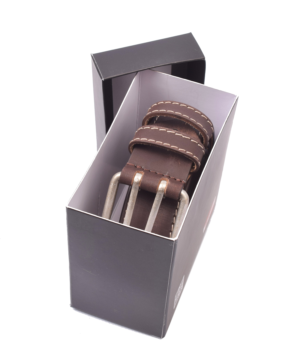 Profikellnergürtel (Breite 4cm) Büffelleder / marone
