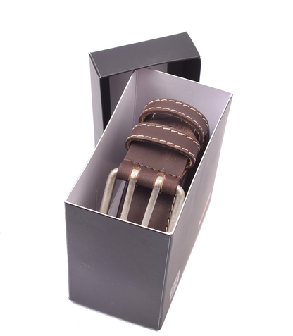 Profikellnergürtel (Breite 4cm) Büffelleder / marone