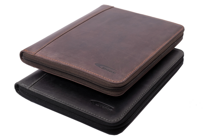 Menzo MB46 Dokumenten & Tabletmappe A5 Büffelleder/marone